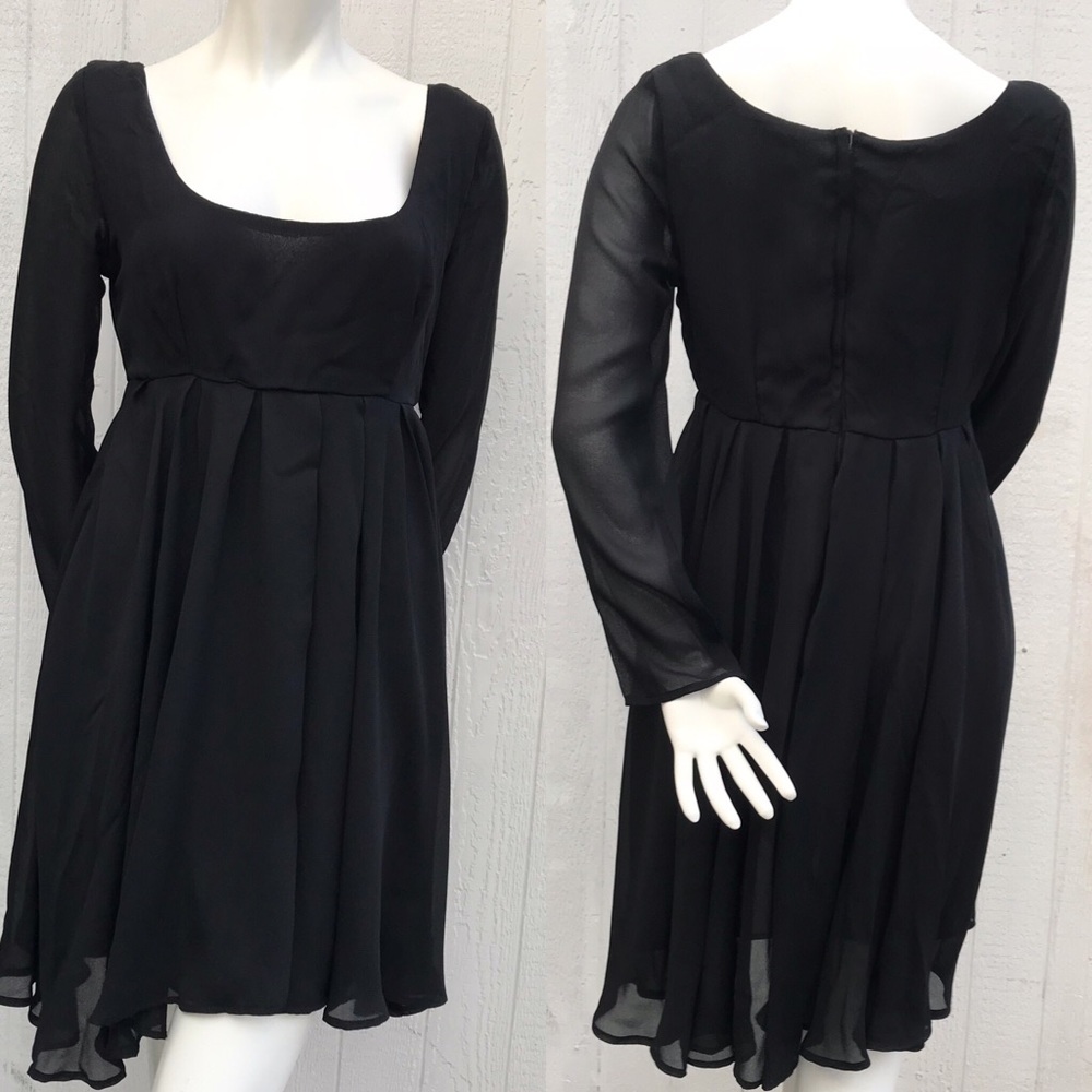 BabyDoll Style Black Retro Cocktail Dress